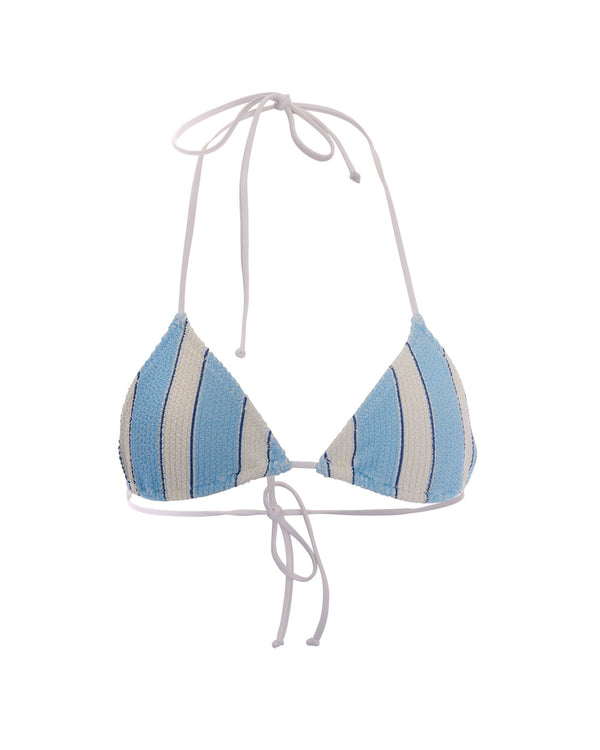 Bikini Top Leah Blue Stripes Polyamide One-pieces