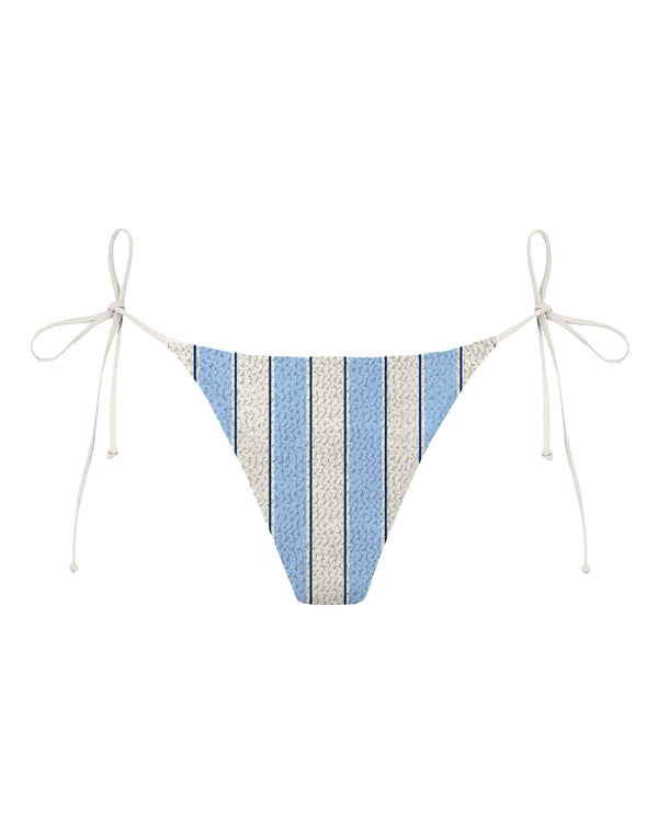 Bikini Brief Marielle Crinkle Beach Stripes Blue Polyamide Elastane One-pieces