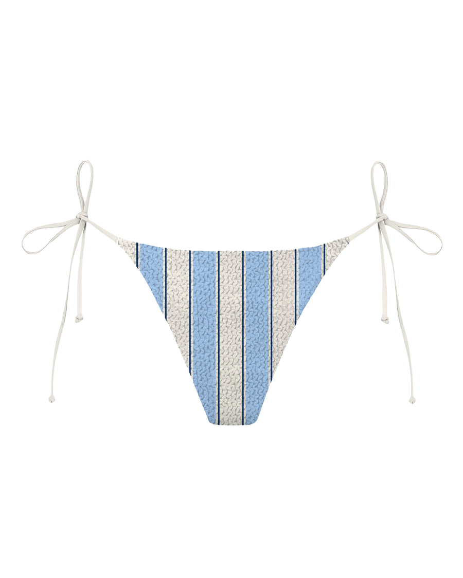 Bikini Brief Marielle Crinkle Beach Stripes Blue Polyamide Elastane One-pieces
