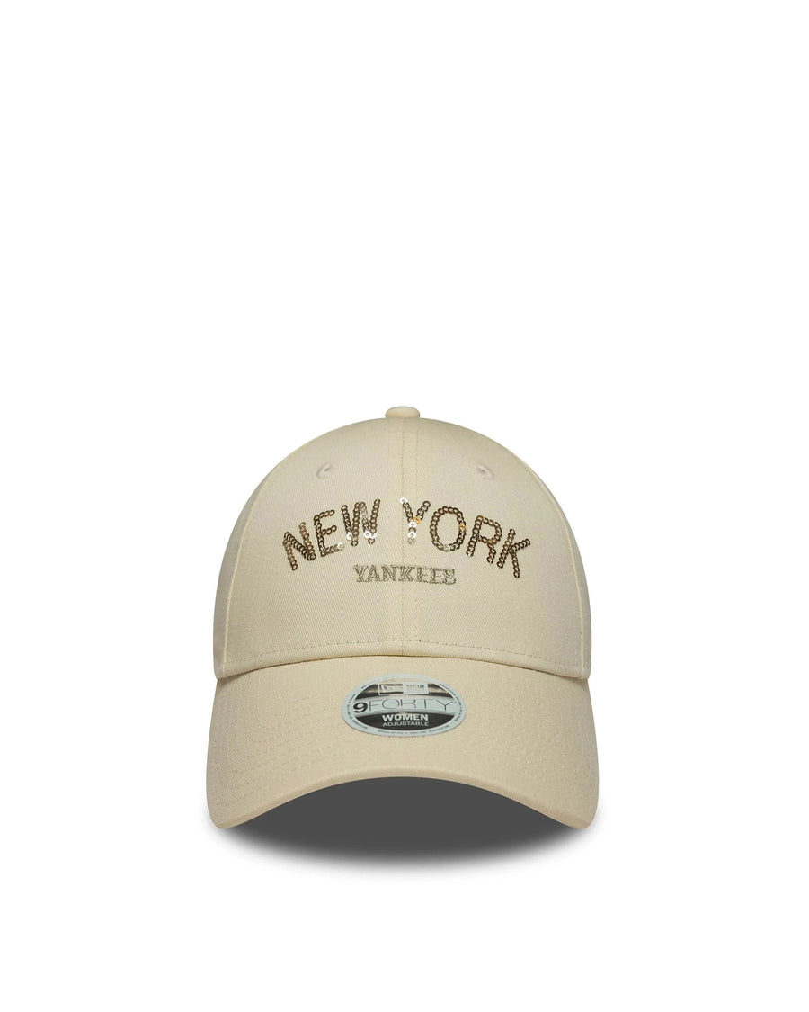 Baseball Cap 9forty Sequin Light Beige Cotton Hat