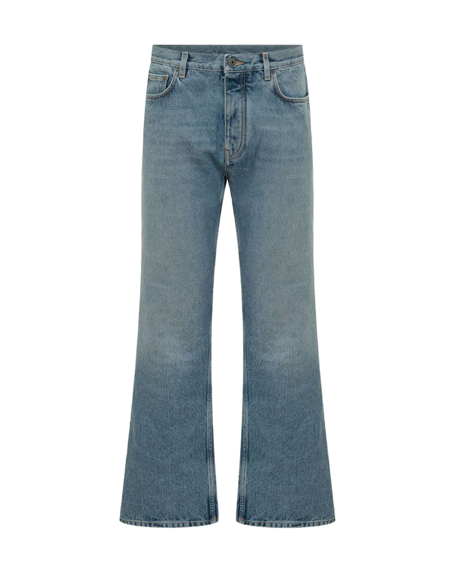 Jeans Half Arrow Slim Light Medium Blue Woven Denim