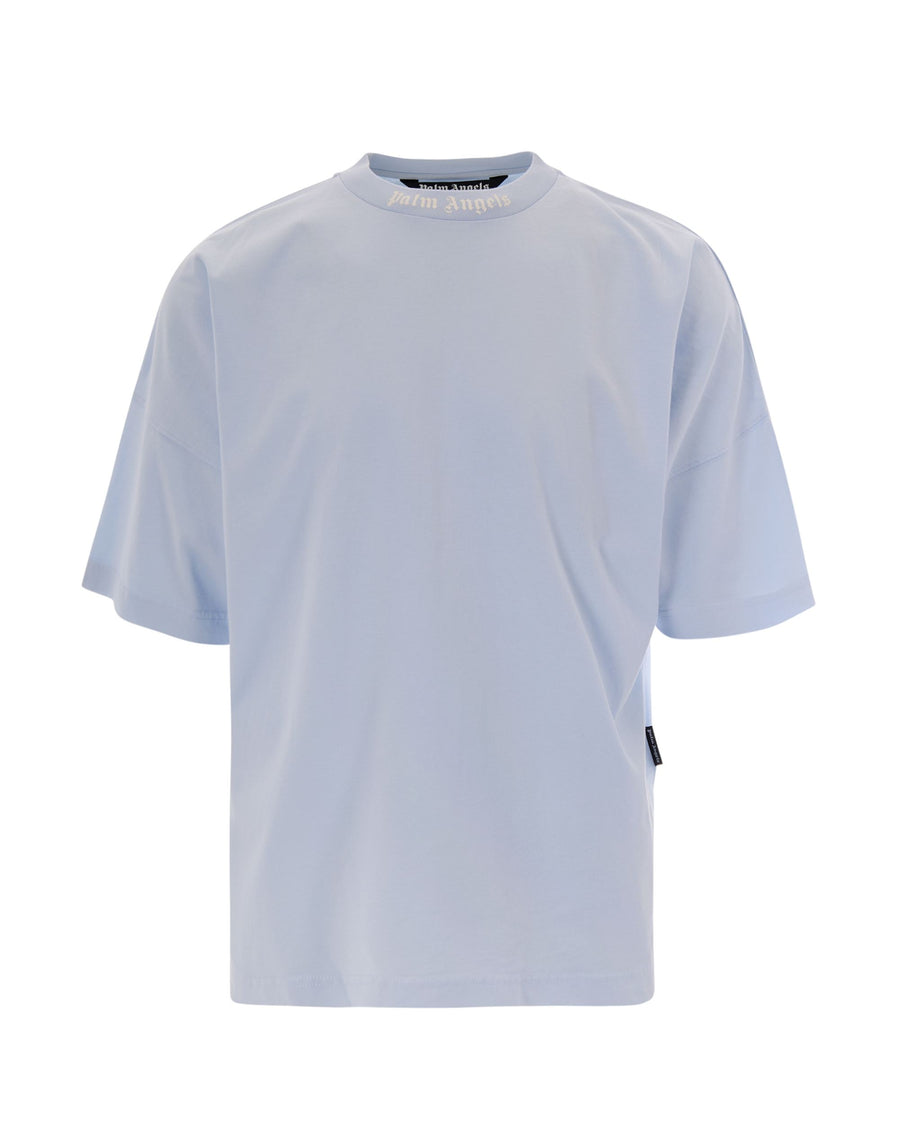 T-Shirt Classic Logo Baby Blue-Off White Blue/off Cotton T-shirts