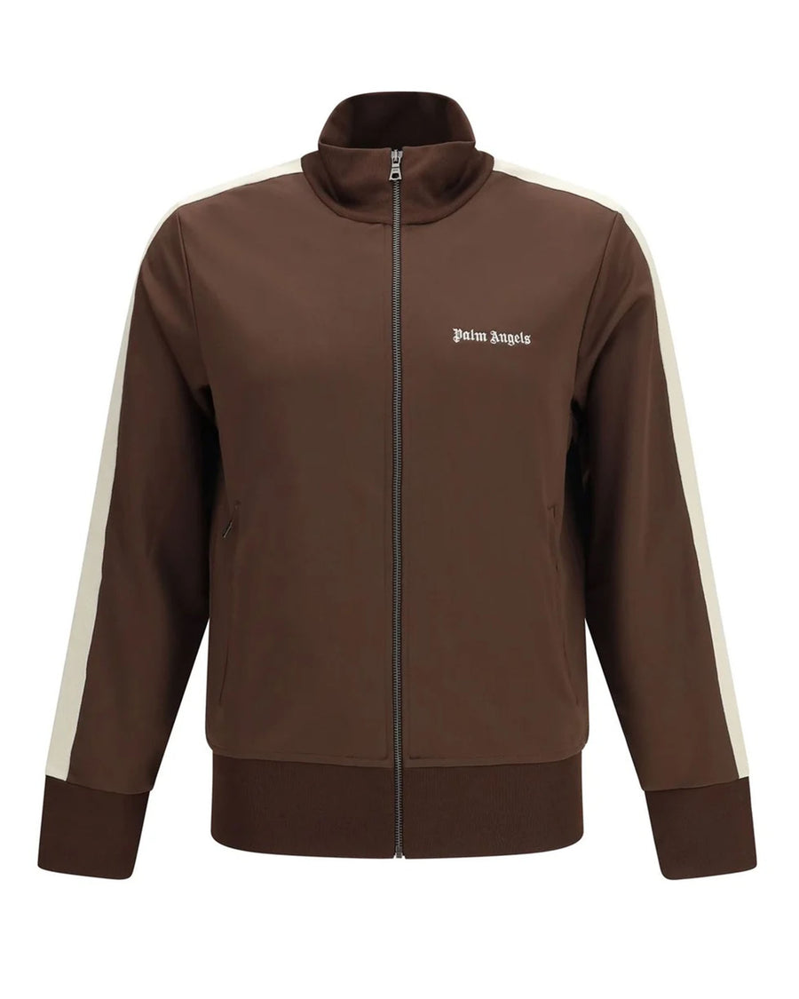 Sweatshirt Classic Logo Brown-Off White Brown/off Polyester Sweatshirts