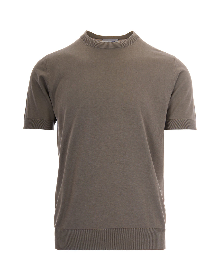 T-Shirt Knit Taupe Neutral Tones Silk T-shirts