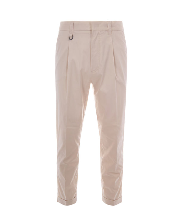 Chino Trousers Beige Cotton