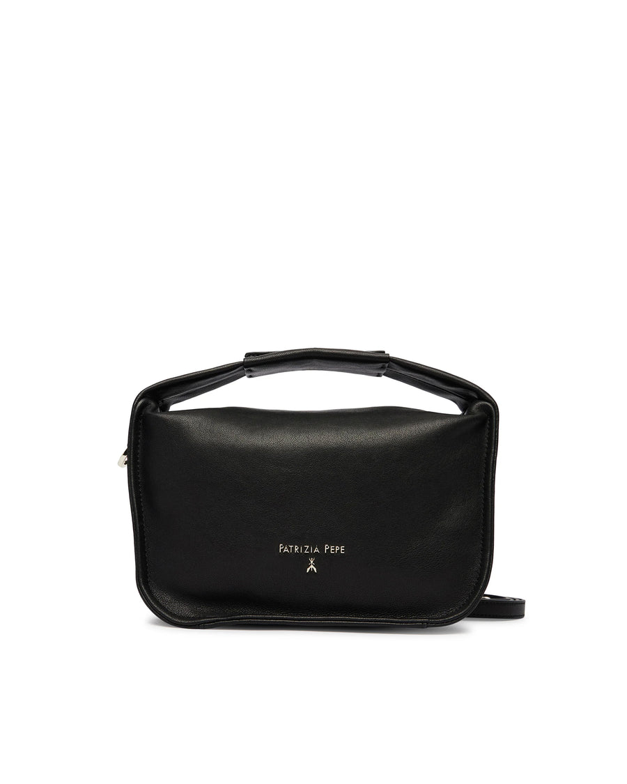 Handbag Soft Top-Handle Black Full-grain Leather Handbags
