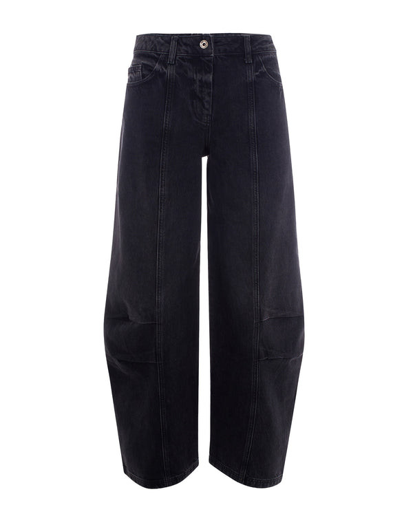 Jeans Sagomato Black Wash Cotton