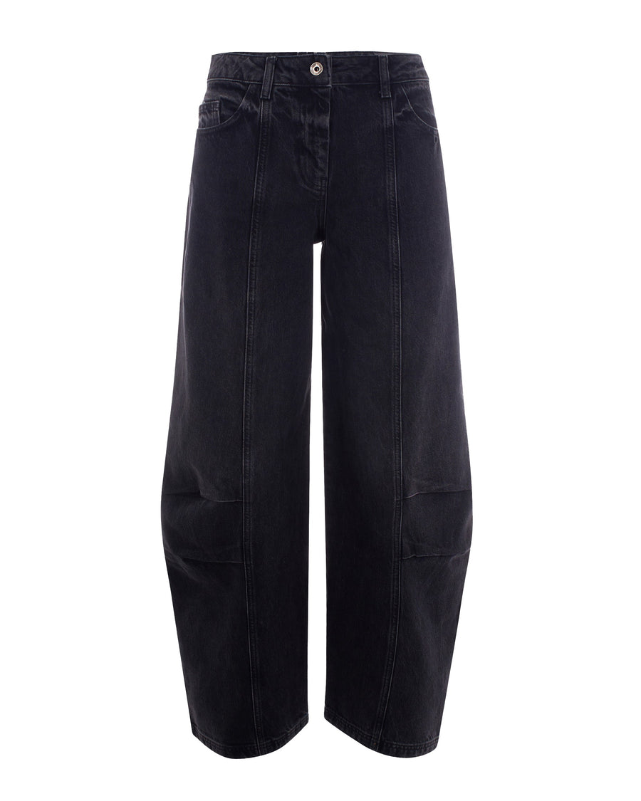 Jeans Sagomato Black Wash Cotton