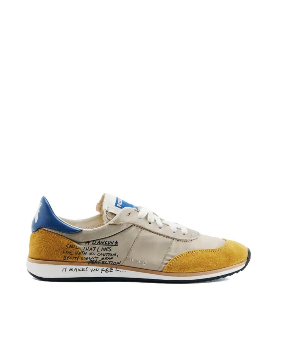 Sneakers Skin Blue-Ochre Blue/ochre Trainers