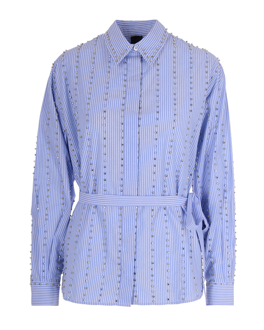 Shirt Carley White-Light Blue White/light