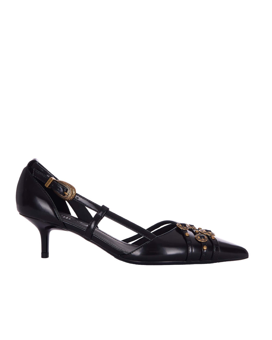 Slingback Pumps Gloria Black-Antique Gold Black/antique Leather