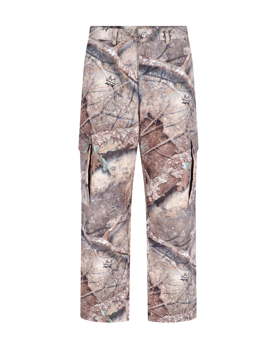 Cargo Trousers Real Tree Camo Green Cotton