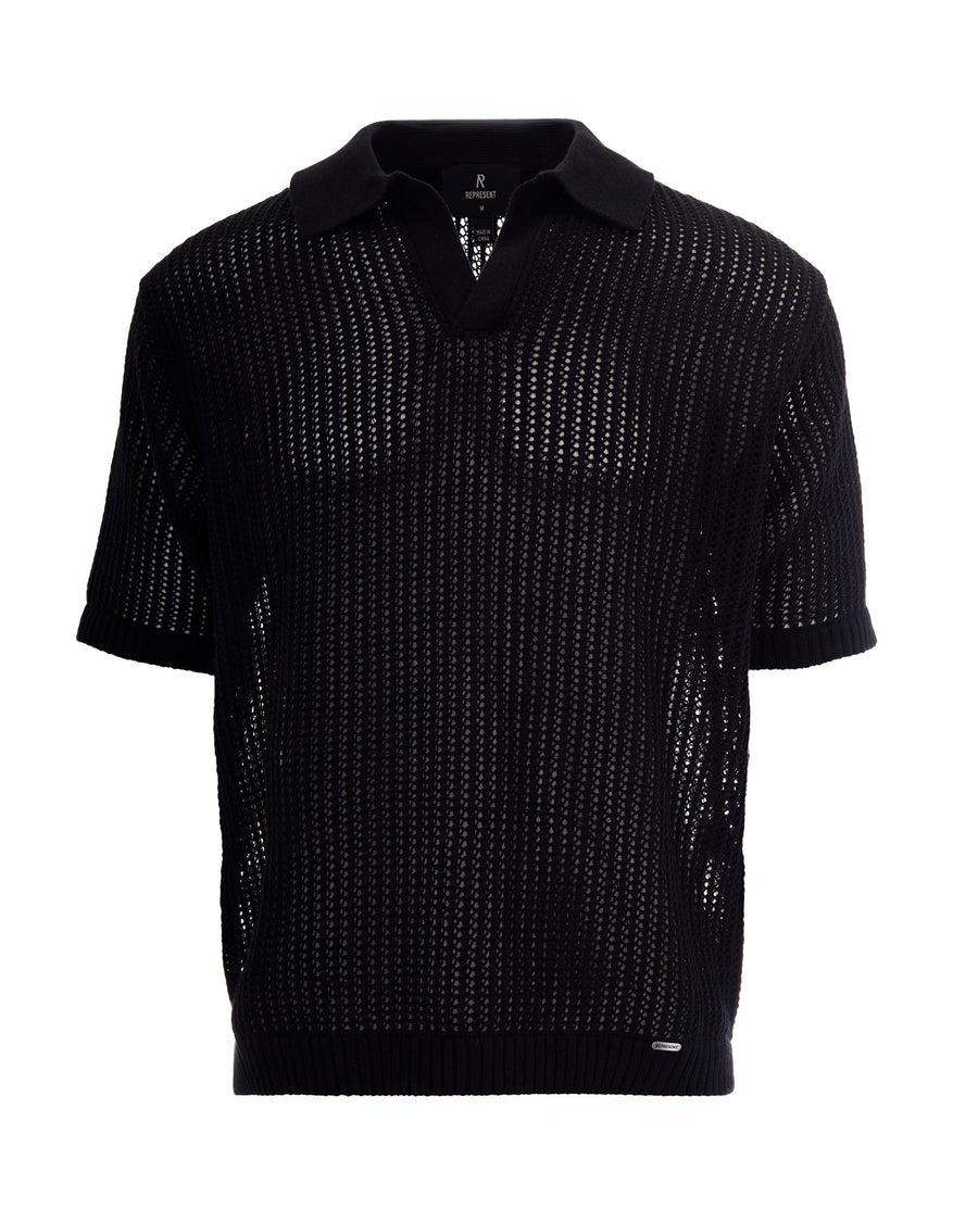 Polo Shirt Beverly Jet Black Cotton