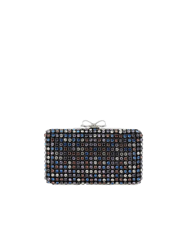 Clutch Multi Crystal Multicolour Outer: Polyester Bags