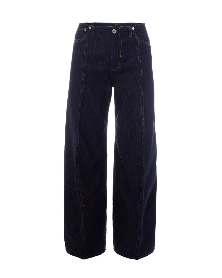 Jeans Oversized Night Blue Cotton