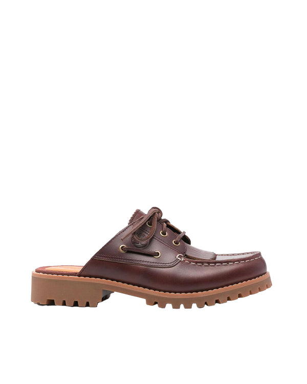 Mules Noreen Burgundy Full Grain Leather Loafers