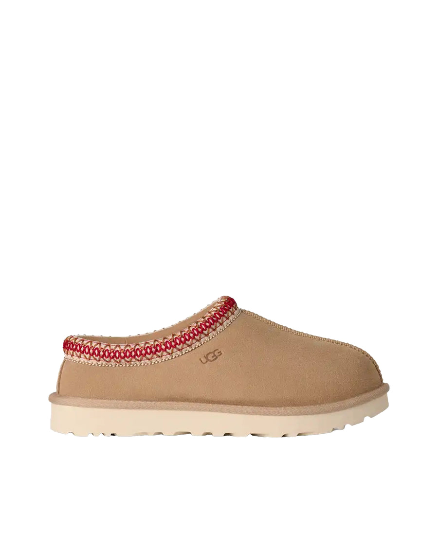 Mule Tasman Ii Sand-Dark Cherry Sand/dark Upper: Leather Slippers