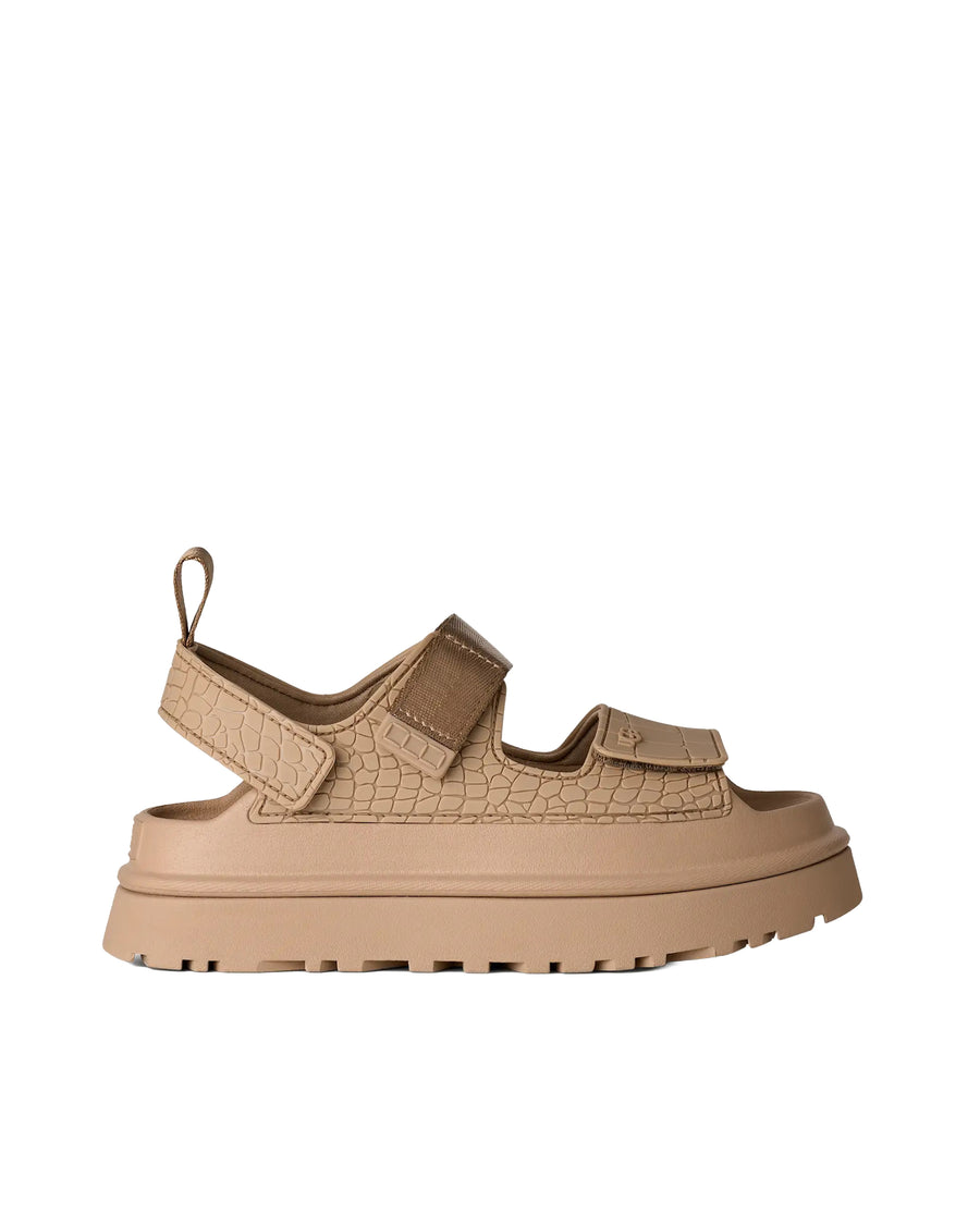 Sandals Goldenglow Embossed Mustard Seed Upper: Synthetic