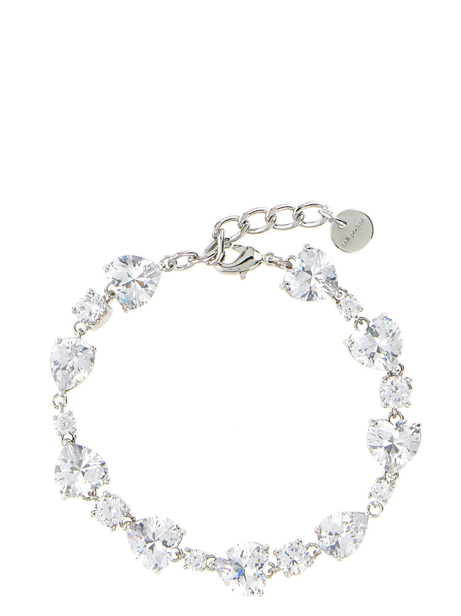 Self-Portrait Crystal Droplet Bracelet — Silver