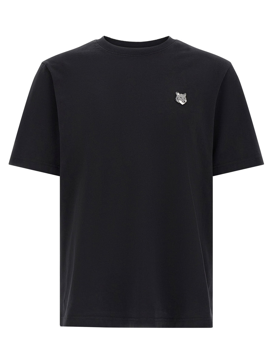 Maison Kitsuné Grey Fox Head Patch T-Shirt — Black