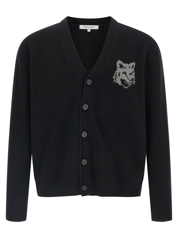 Maison Kitsuné Fox Head Cardigan