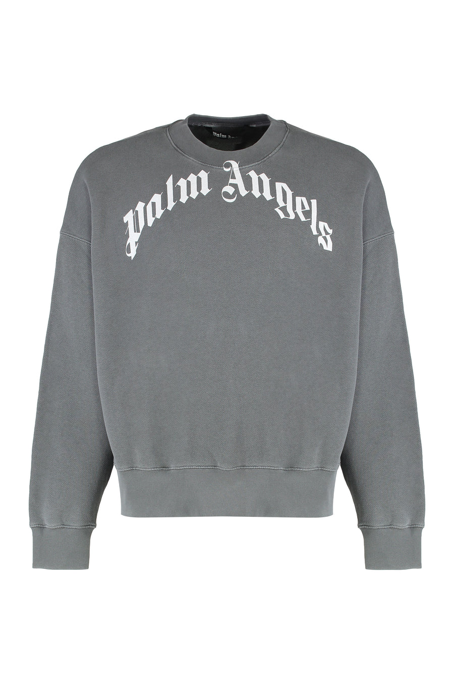 Cotton Sweatshirt With Logo Grey Sweatshirts