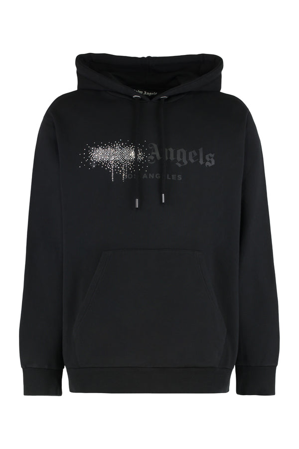 Hooded Cotton Sweatshirt Black Jumpers
