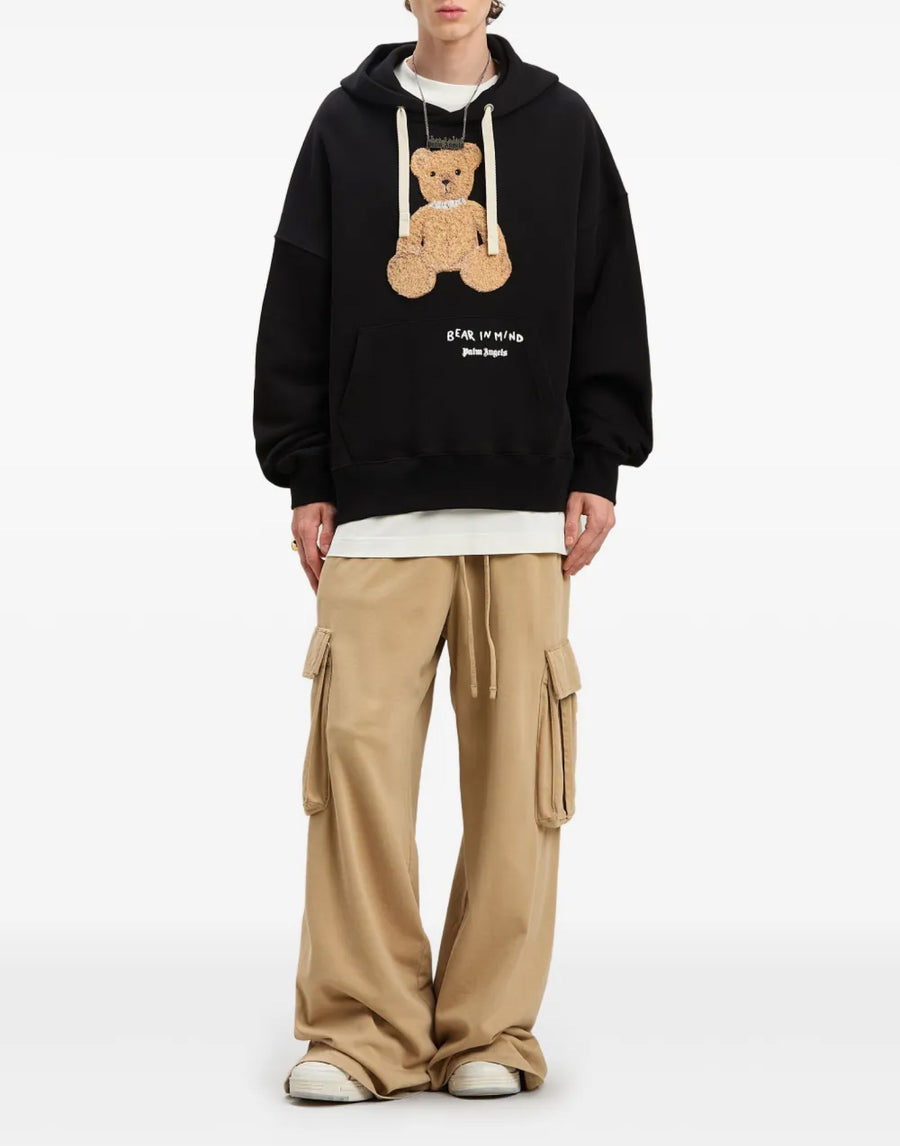 Palm Angels 100% Cotton hoodie in black