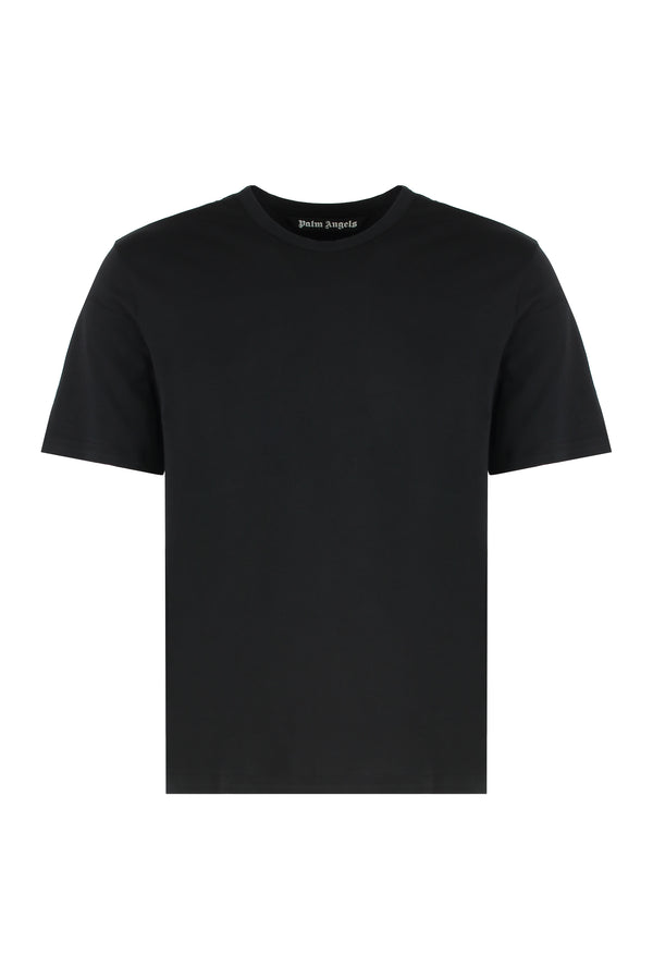 Set Of Three Cotton T-Shirts Black