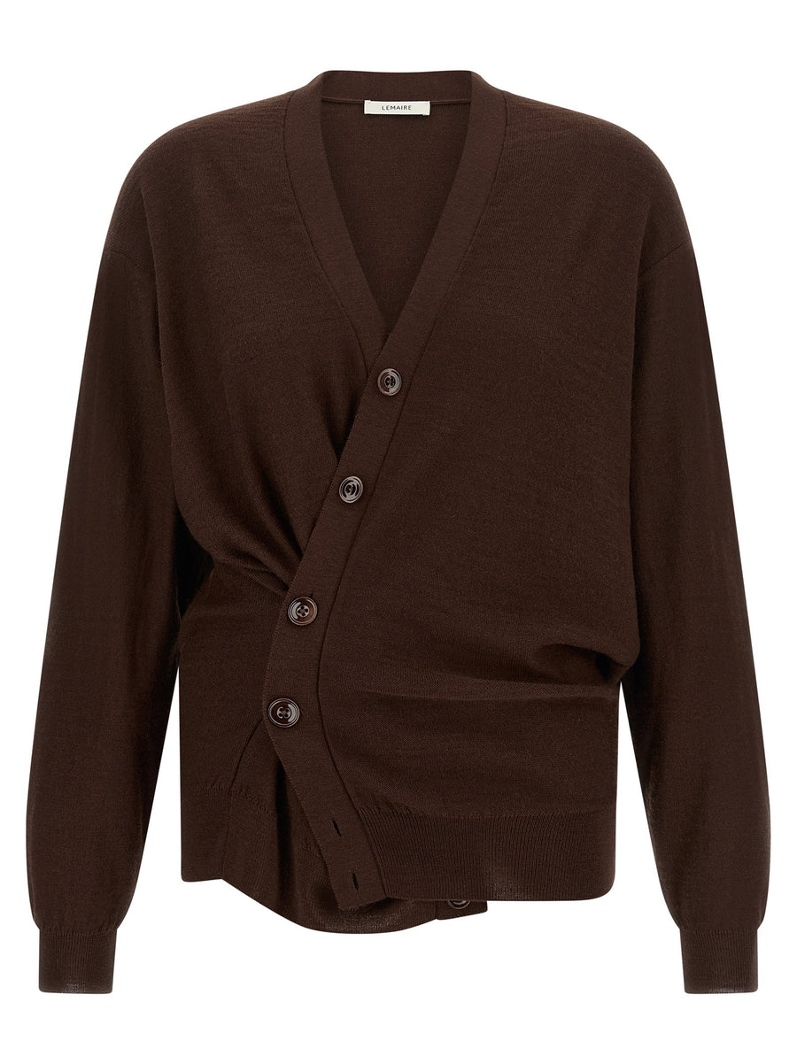 Lemaire Cardigan — Brown