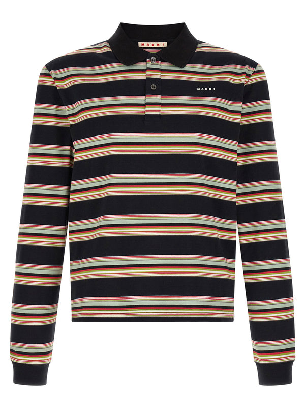 Marni polo shirt in black