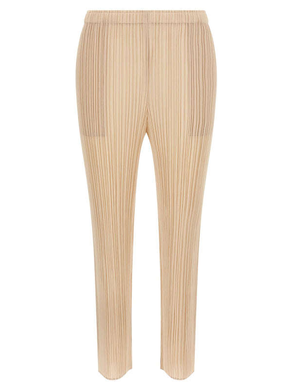 Pleats Please Issey Miyake بنطلون — كريم
