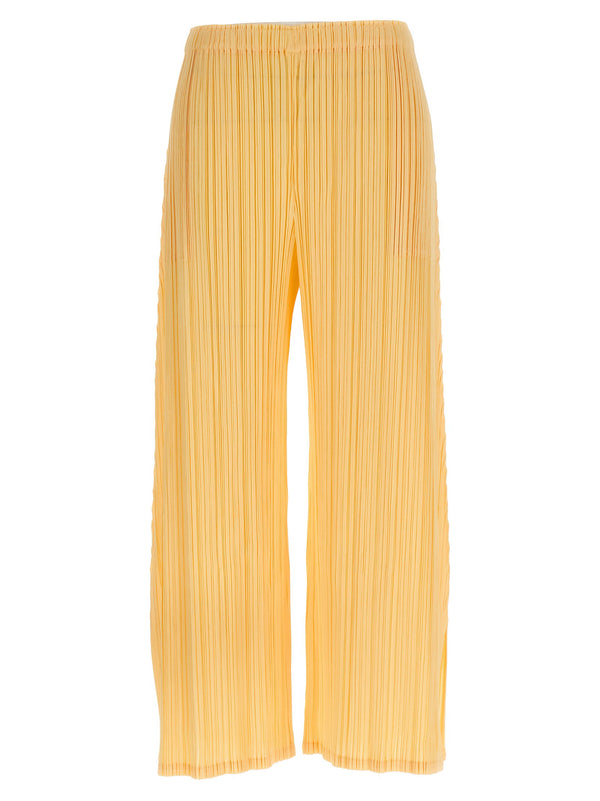 تنورةPleats Please Issey Miyake плиссированная بنطلون — أصفر