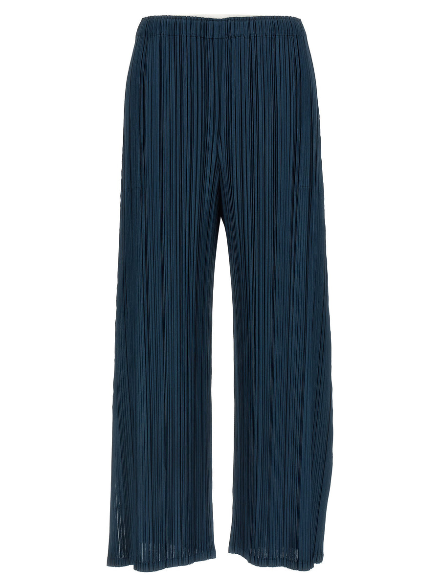 Pleats Please Issey Miyake Trousers — Navy