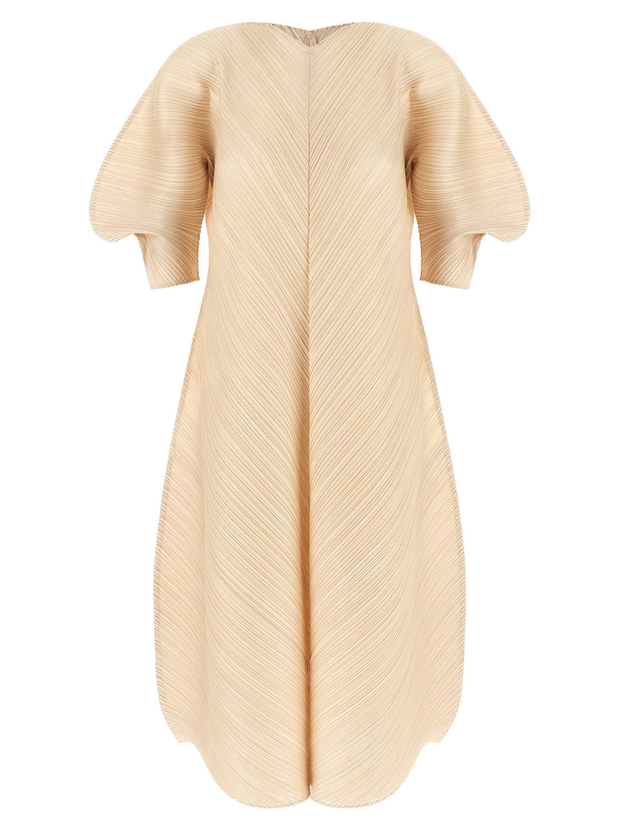 Pleats Please Issey Miyake Sculptural Sleeve Dress