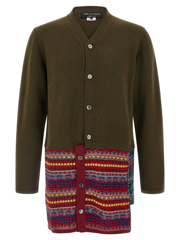 Comme Des Garçons Homme Plus Jacquard Insert Cardigan