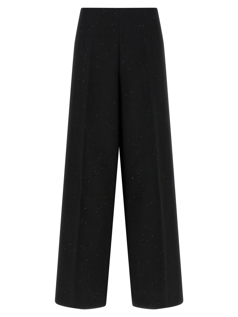Herno Micro Sequin Trousers — Black