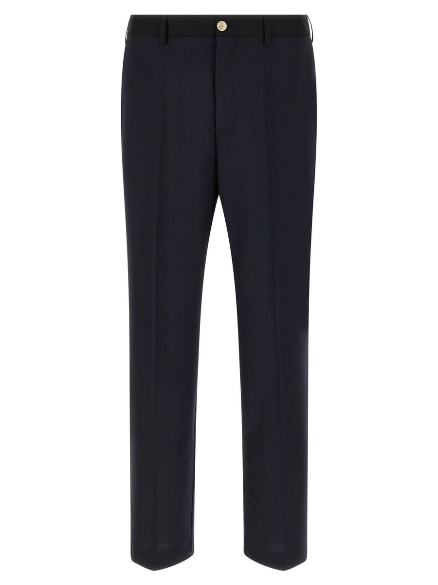Marni Tropical Wool Trousers — Navy