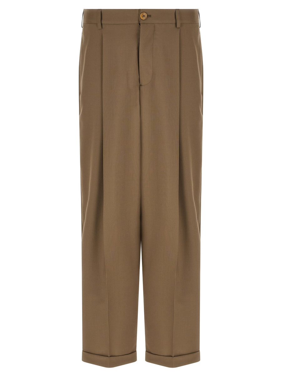 Marni Cool Wool Trousers — Taupe