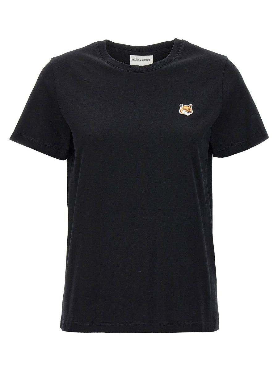 Maison Kitsuné Fox Head Patch T-Shirt — Black