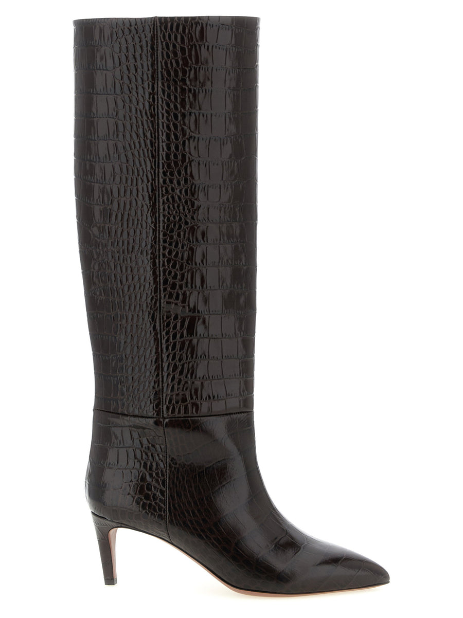 Paris Texas Stiletto Boot — Black