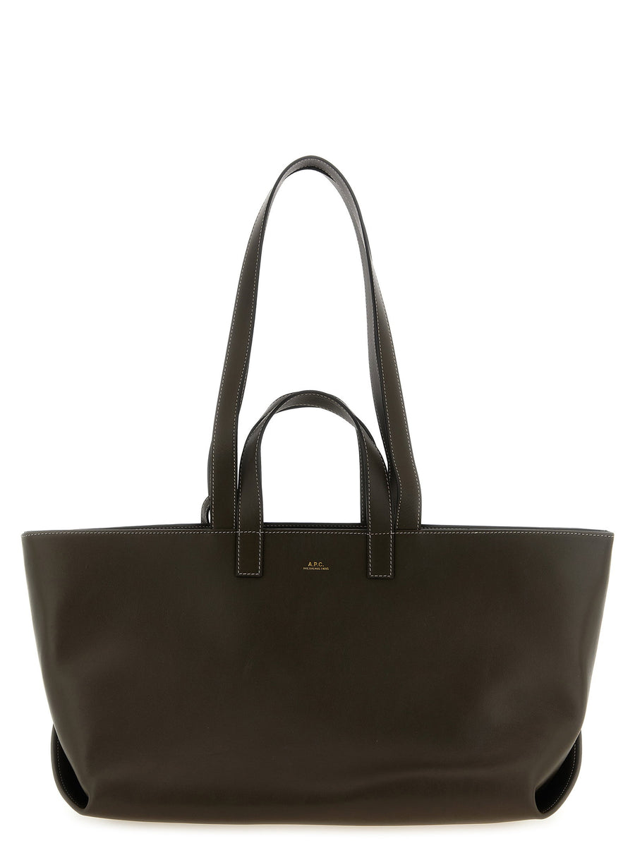 A.p.c. Le Drummer Tote Bag — Dark brown