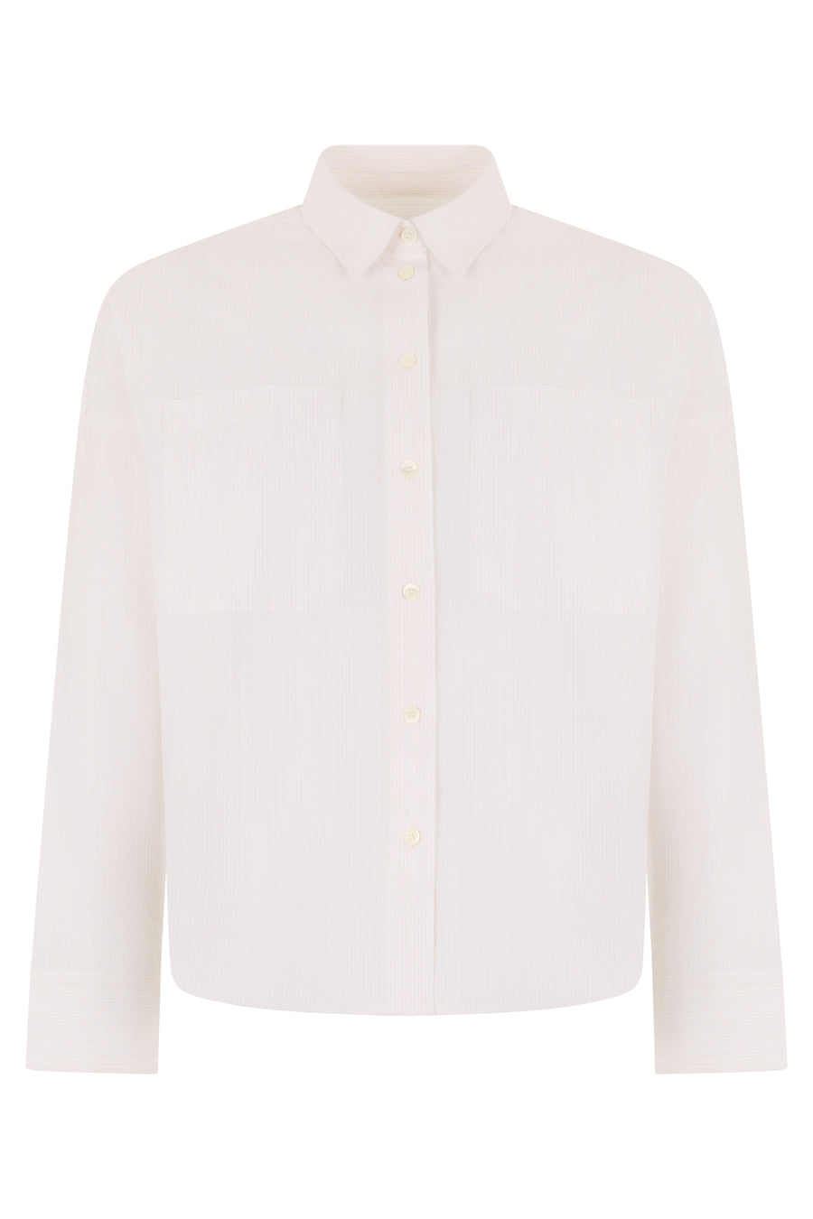 Shirt Striped Cotton White
