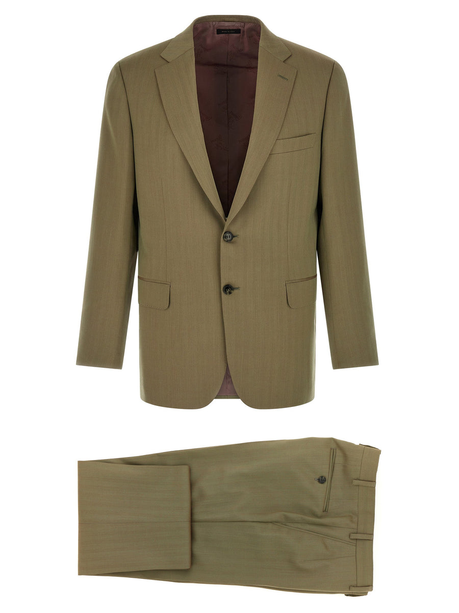 Brioni Brunico Pant Suit — Olive