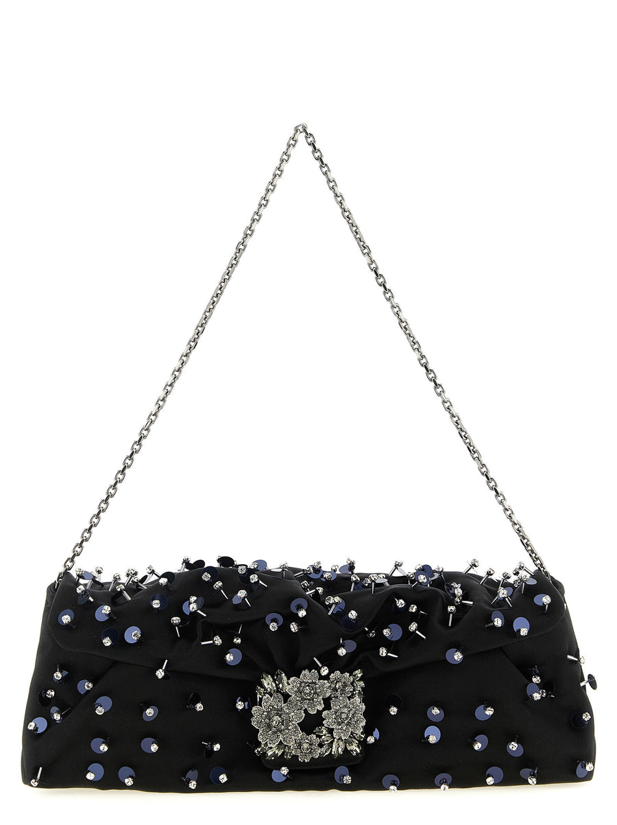 Roger Vivier إفلوريسنس كلتش — أسود