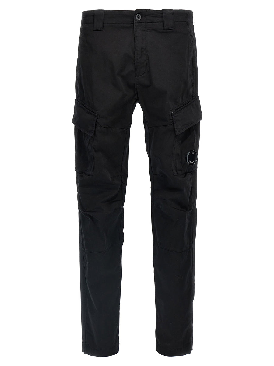 C.p. Company Cotton Cargo Cargo Pants — Black