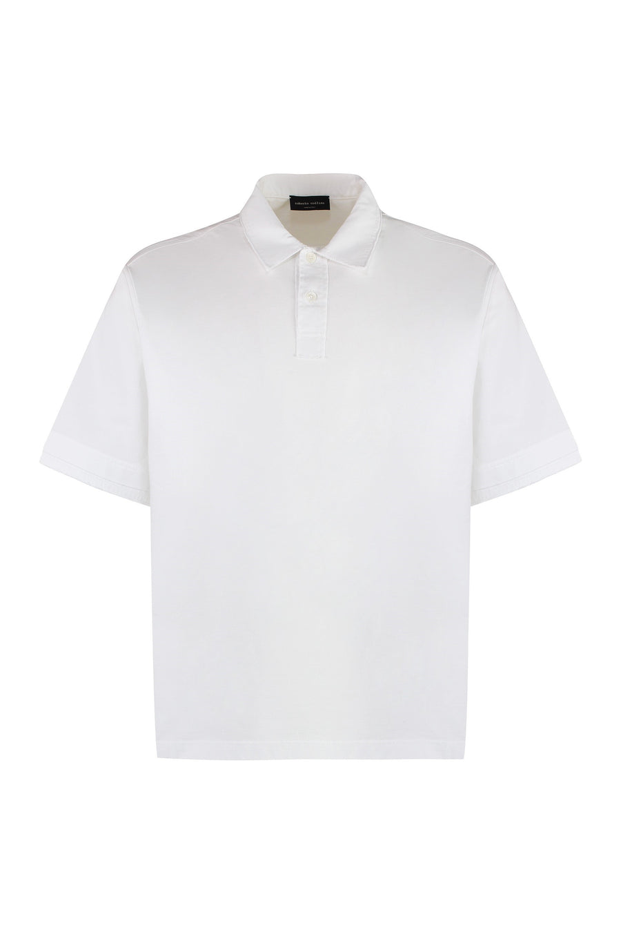Short Sleeve Cotton Polo Shirt White
