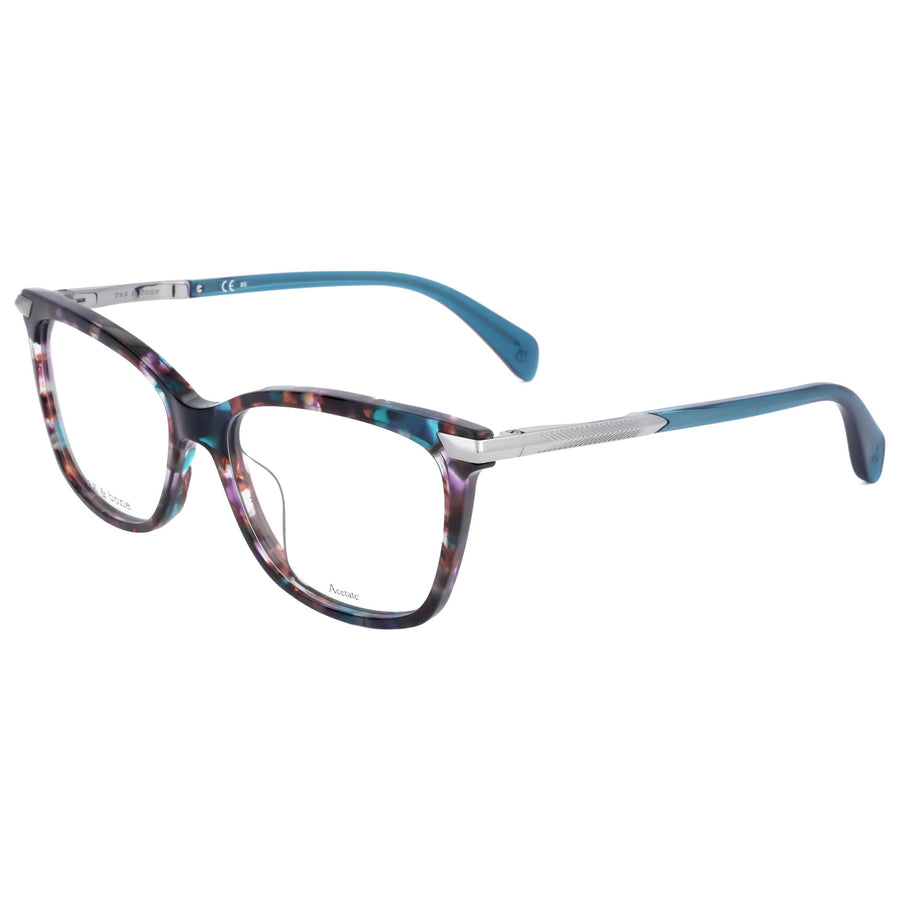Rag & Bone Womens 53 Mm Havana Multicolor Eyeglasses Rnb3050-5mu-53 One Color