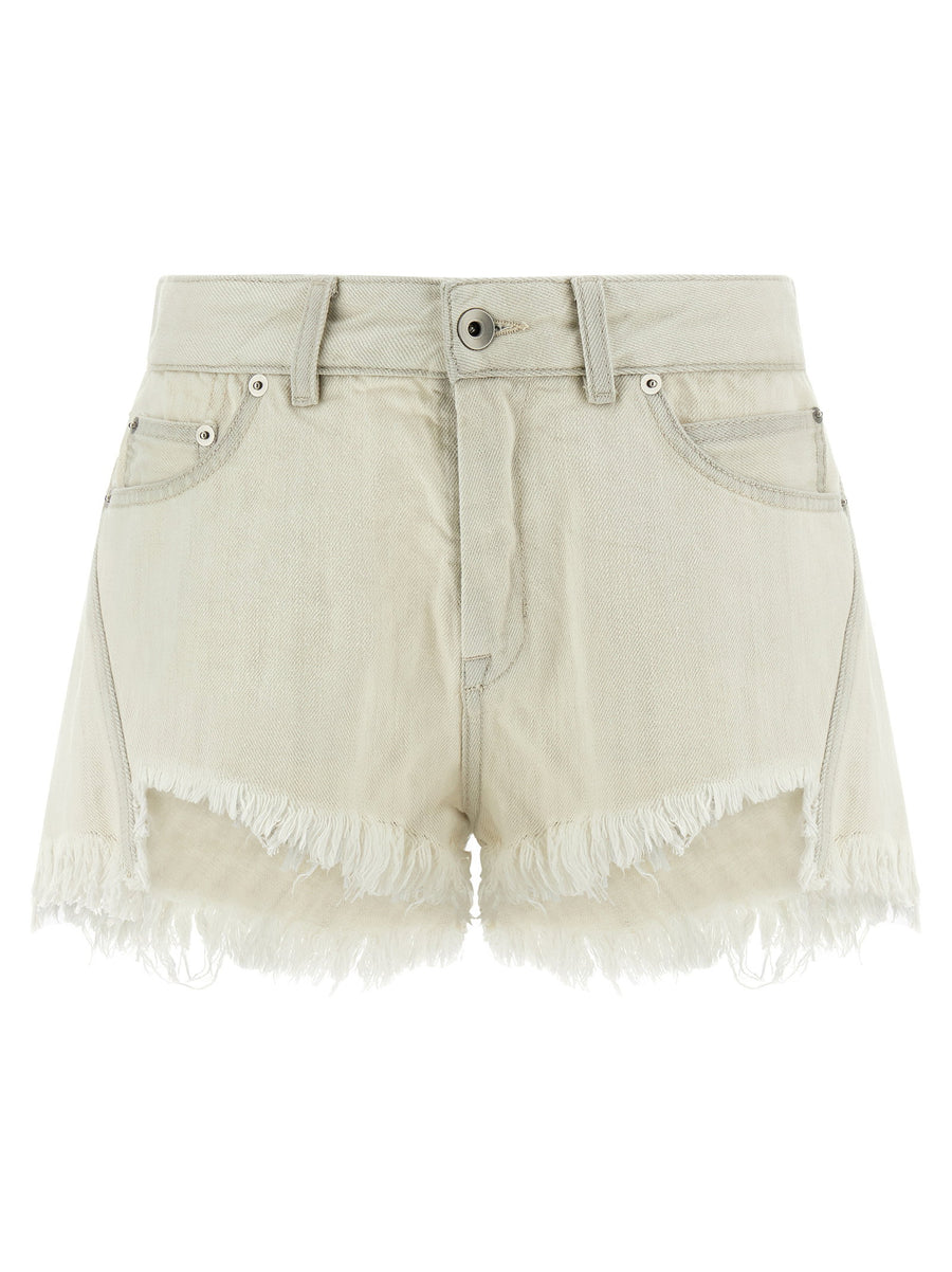 Rick Owens Denim Shorts — Beige