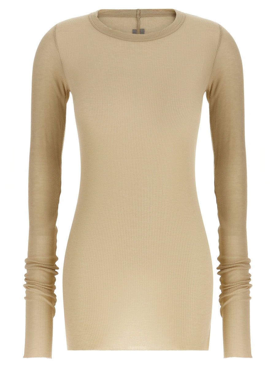 Rick Owens Rib LS T T-Shirt — Beige